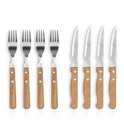 HOLM BIFFBESTIKK 8 DELER RUSTFRITT STÅL/AKASIE