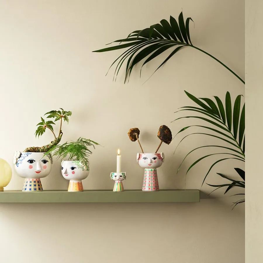 BJØRN WIINBLAD Bjørn Wiinblad Eva Potteskjuler På Fot 15,5 cm Lys Grønn