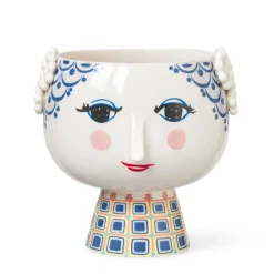 BJØRN WIINBLAD Bjørn Wiinblad Eva Potteskjuler På Fot 21cm Blå