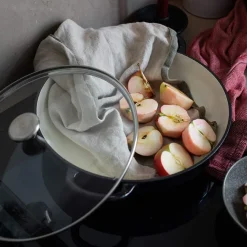 CHRISTIANIA 1739 Støpejernsgryte med Glasslokk 3,9L Sort