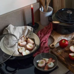 CHRISTIANIA 1739 Støpejernsgryte med Glasslokk 3,9L Sort