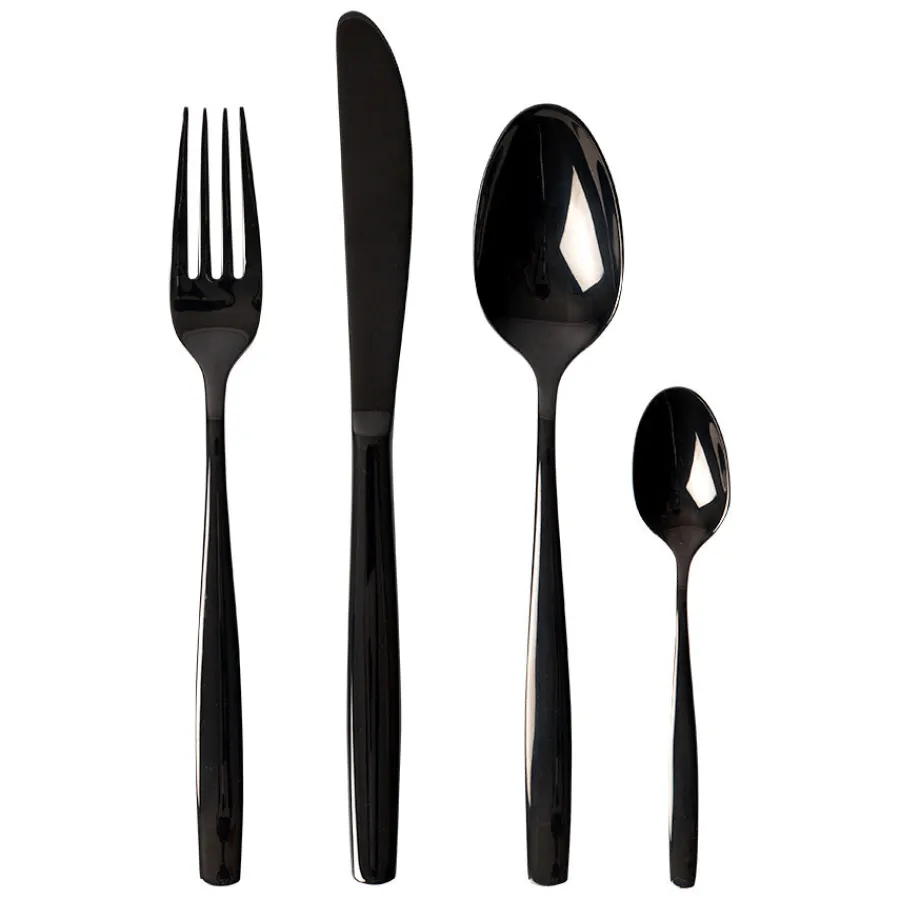 CHRISTIANIA BESTIKK Sienna Bestikksett 24 deler Svart