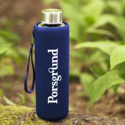 HADELAND GLASSVERK DRIKKEFLASKE 500ML BLÅ