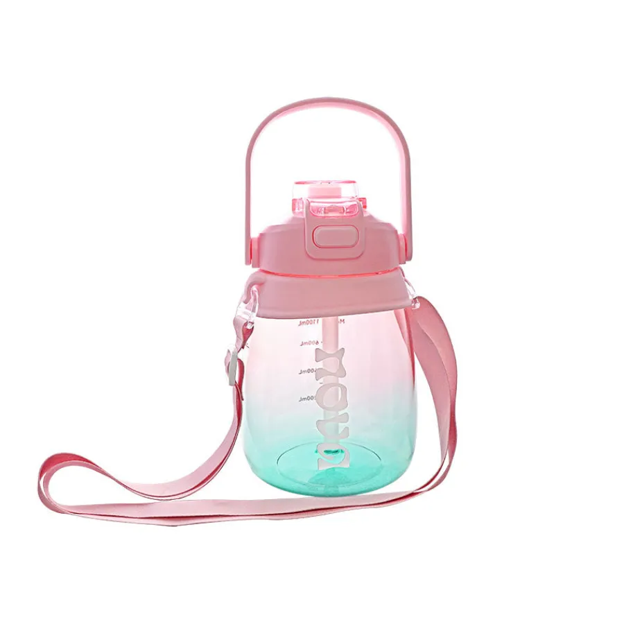 NOVA DRIKKEFLASKE ROSA/BLÅ LAV