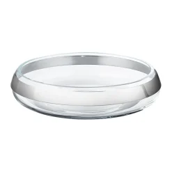 GEORG JENSEN DUO RUND SKÅL KRAVE RUSTRFRIT STÅL & GLAS MELLEM