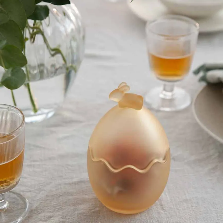 HADELAND GLASSVERK Frostet Glassegg fra Hadeland