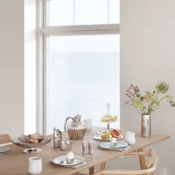 GEORG JENSEN Bernadotte Sukkerskål m/Skje Rustfritt Stål