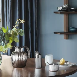 GEORG JENSEN Bernadotte Sukkerskål m/Skje Rustfritt Stål