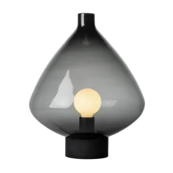 HADELAND GLASSVERK Arkiv Bordlampe 4218 Røkgrå