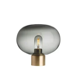 HADELAND GLASSVERK Arkiv Bordlampe 4169 Røkgrå Liten