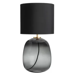 HADELAND GLASSVERK Austra Bordlampe Røkgrå