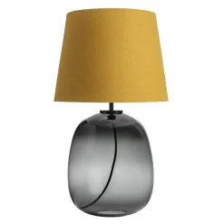 HADELAND GLASSVERK Austra Bordlampe Røkgrå