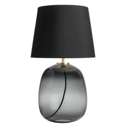 HADELAND GLASSVERK Austra Bordlampe Røkgrå