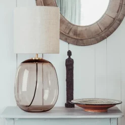 HADELAND GLASSVERK Austra Bordlampe Kakao