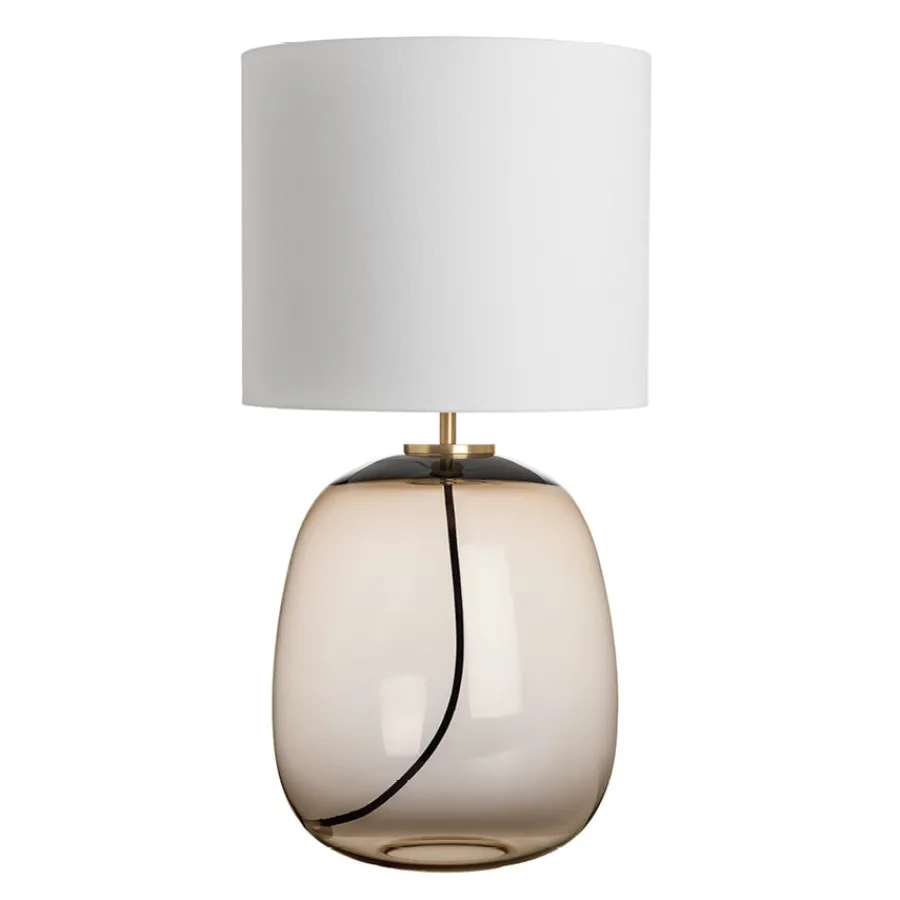 HADELAND GLASSVERK Austra Bordlampe Kakao