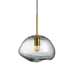 HADELAND GLASSVERK Crystal Stone Pendellampe