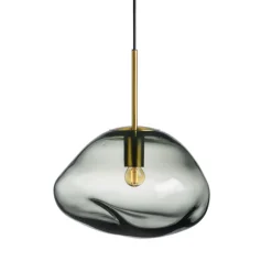 HADELAND GLASSVERK Crystal Stone Pendellampe