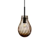 HADELAND GLASSVERK Dråpe Pendellampe Dobbeloptikk Kakao