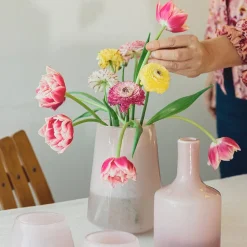 HADELAND GLASSVERK Dugg Vase 20cm Rosa