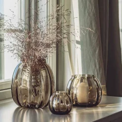 HADELAND GLASSVERK Ella Vase Kakao 22cm