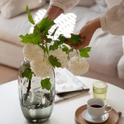 HADELAND GLASSVERK Ella Vase 29cm Røkgrå