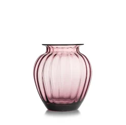 HADELAND GLASSVERK Emily Vase 23cm Rosa Optikk