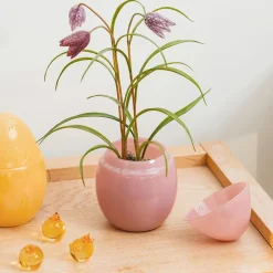 HADELAND GLASSVERK Glassegg Opal Rosa