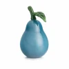 HADELAND GLASSVERK Glassfrukt Glasspære Blå 19cm