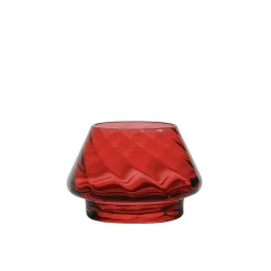 HADELAND GLASSVERK Gran Lyslykt Rød Optikk 2pk