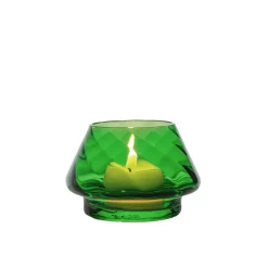 HADELAND GLASSVERK Gran Lyslykt Grønn Optikk 2pk