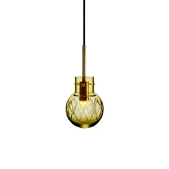 HADELAND GLASSVERK Krystallkule Taklampe