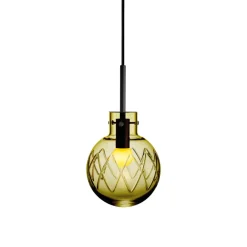 HADELAND GLASSVERK Krystallkule Taklampe