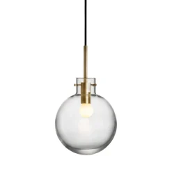 HADELAND GLASSVERK Krystallkule Taklampe