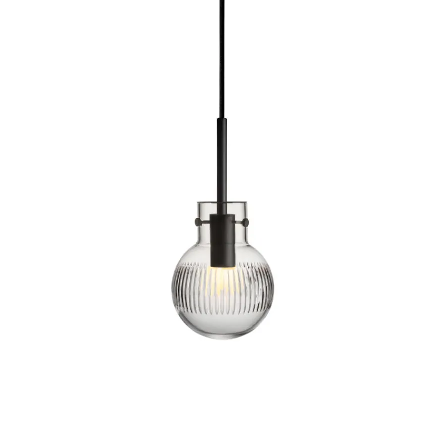 HADELAND GLASSVERK Krystallkule Taklampe Skjær Klar