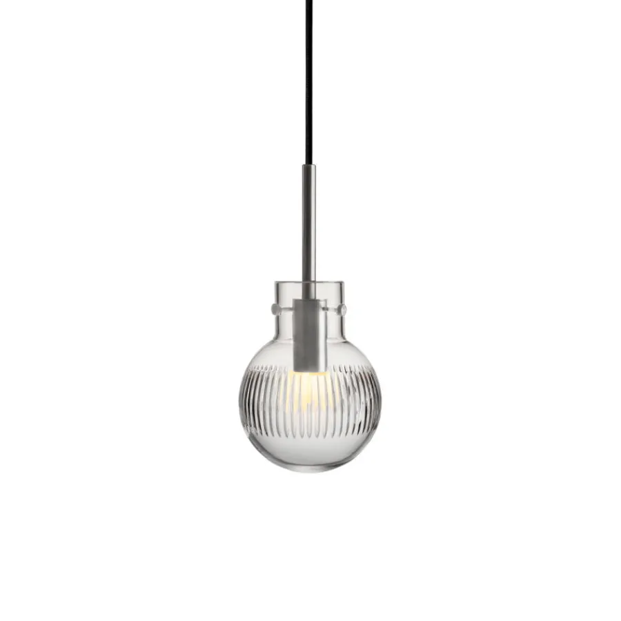 HADELAND GLASSVERK Krystallkule Taklampe Skjær Klar