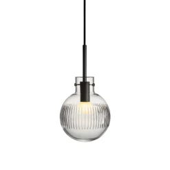 HADELAND GLASSVERK Krystallkule Taklampe Skjær Klar