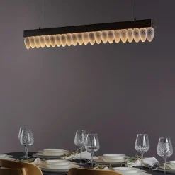 HADELAND GLASSVERK Krystallkongle Taklampe 1250mm