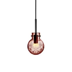 HADELAND GLASSVERK Krystallkule Taklampe