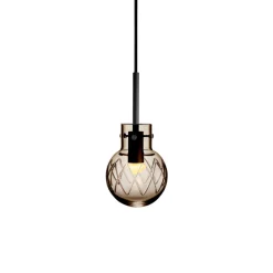 HADELAND GLASSVERK Krystallkule Taklampe