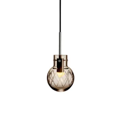 HADELAND GLASSVERK Krystallkule Taklampe