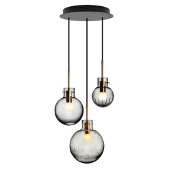 HADELAND GLASSVERK Krystallkule Taklampe