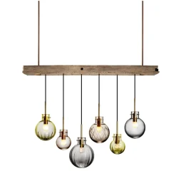 HADELAND GLASSVERK Krystalkule Taklampe