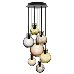 HADELAND GLASSVERK Krystallkule Taklampe