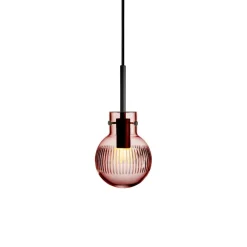 HADELAND GLASSVERK Krystallkule Taklampe Skjær Morgenrød