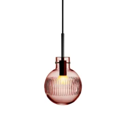 HADELAND GLASSVERK Krystallkule Taklampe Skjær Morgenrød