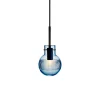HADELAND GLASSVERK Krystallkule Taklampe Skjær Stålblå