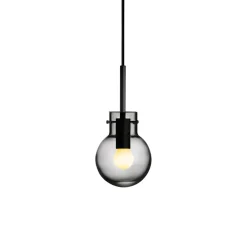 HADELAND GLASSVERK Røkgrå Taklampe