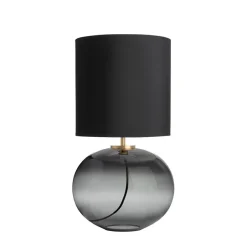 HADELAND GLASSVERK Senja Bordlampe Røkgrå