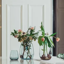 HADELAND GLASSVERK Siccori Vase 20cm Himmelblå