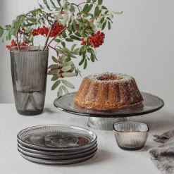 HADELAND GLASSVERK Siri Vase 21cm Røkgrå